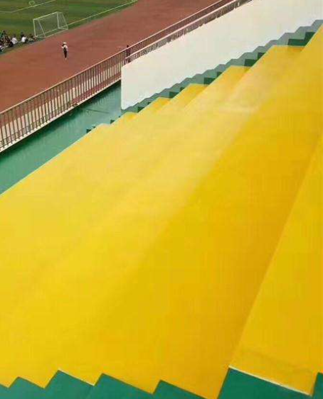黄浦球场台阶翻新修补改造